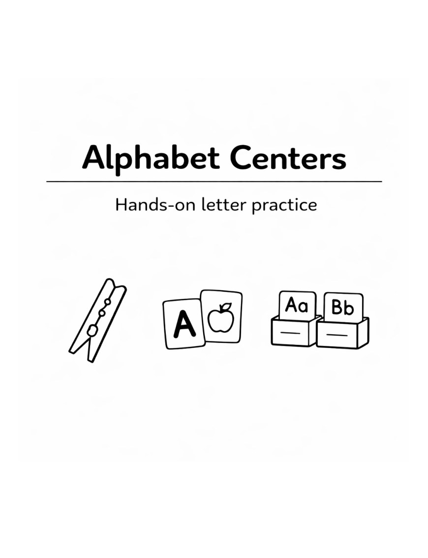 Alphabet Centers and Early Finishers cover