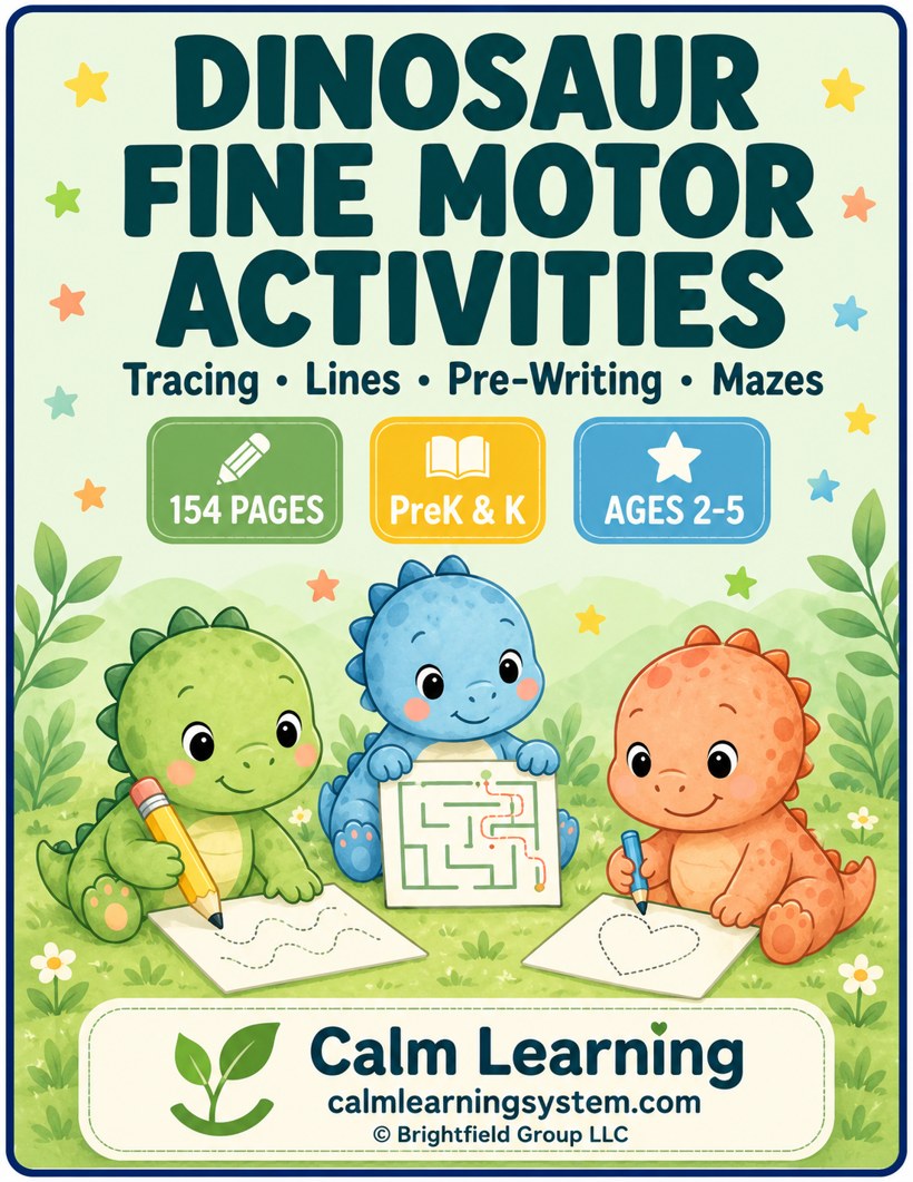 Dinosaur Fine Motor Activities cover