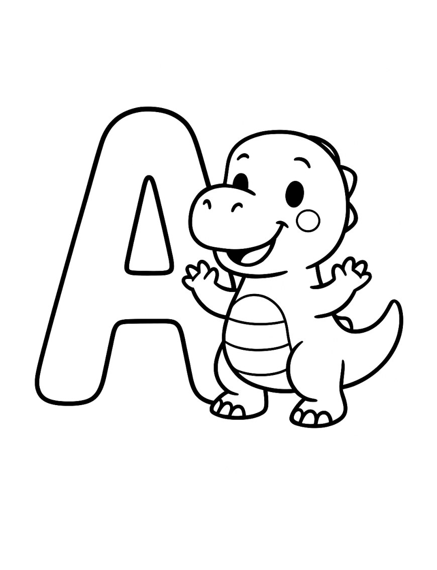 Dinosaur Letter Recognition A to Z cover