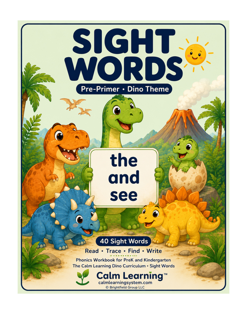 Dino Sight Words Pre-Primer cover