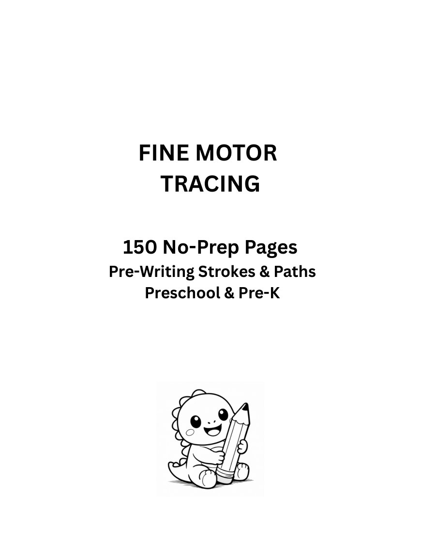 Fine Motor Tracing Paths cover