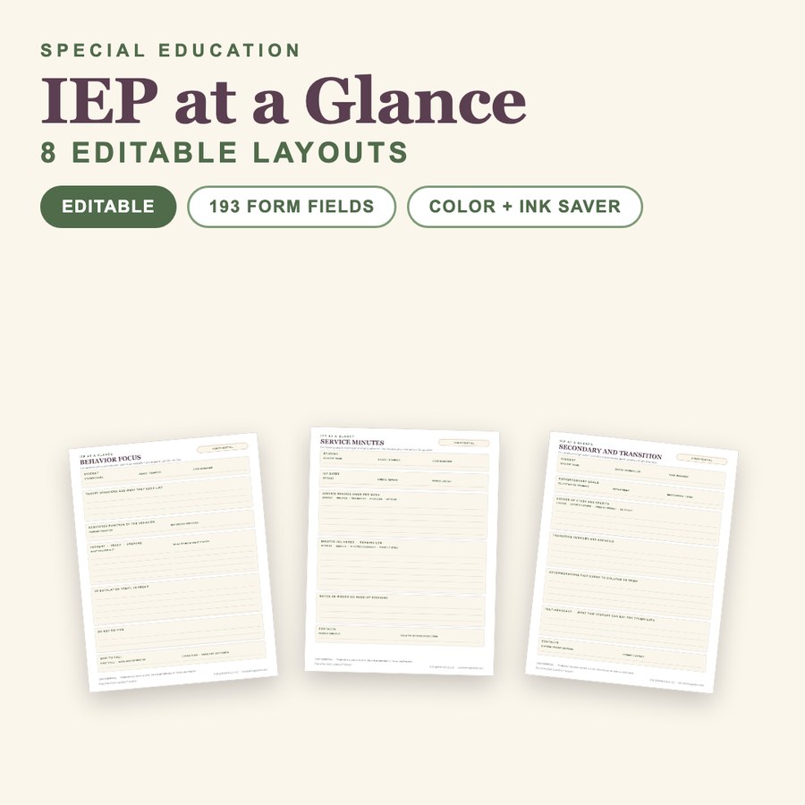 IEP at a Glance PRO cover