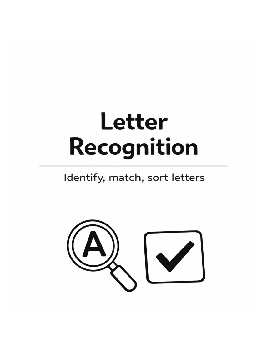 Letter Recognition A to Z cover
