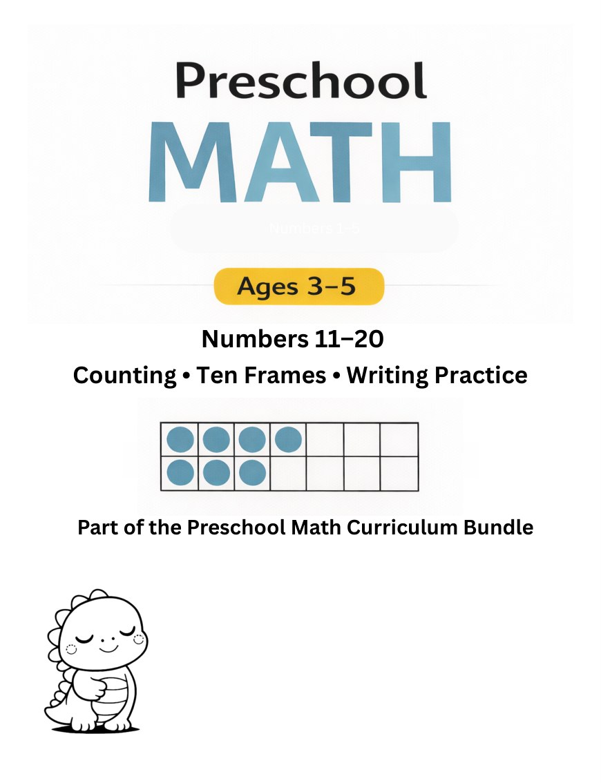 Numbers 11 to 20 Worksheets cover