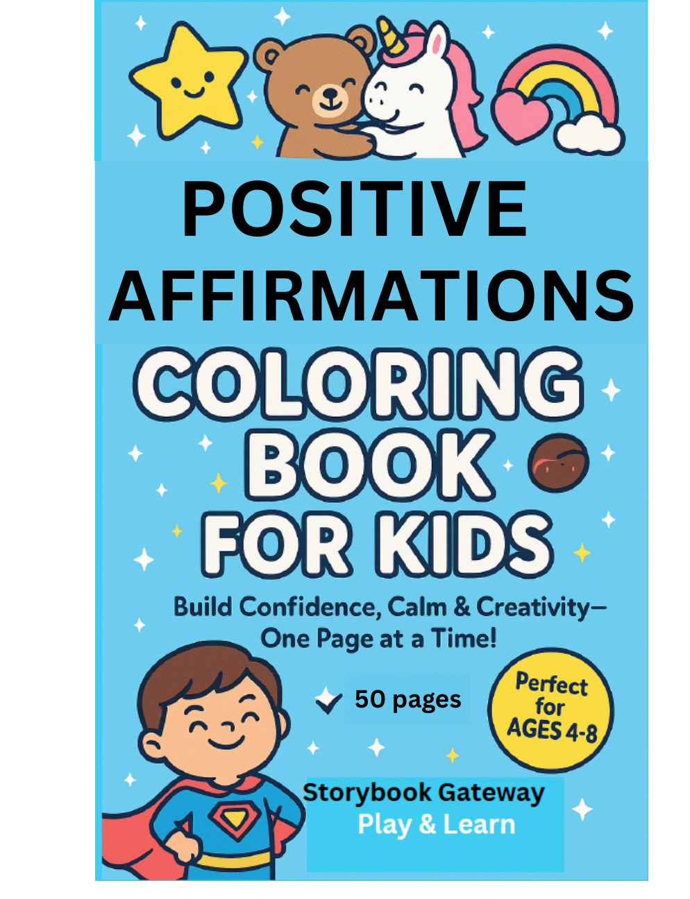 Positive Affirmations Coloring Book cover