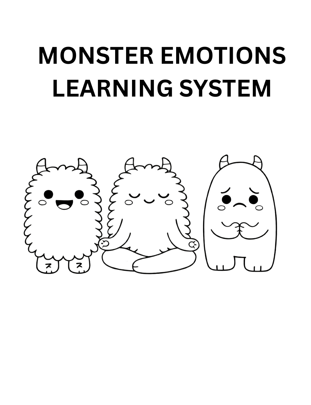 SEL Check-In Worksheets: Monster Emotions System cover