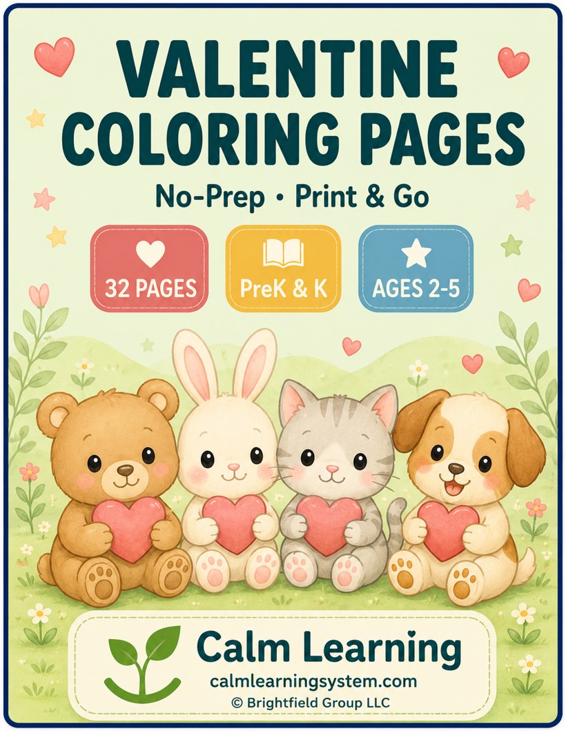 Valentine Coloring Pages cover
