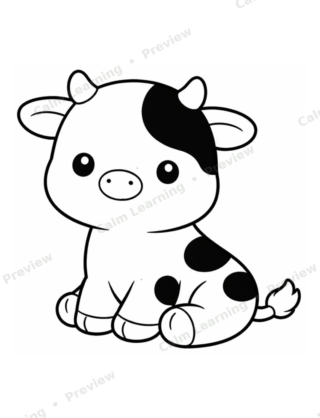 Baby Animal Coloring Pages preview page 1