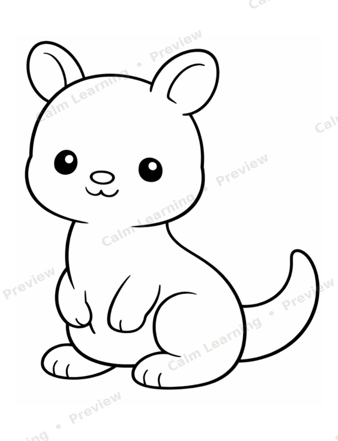 Baby Animal Coloring Pages preview page 2
