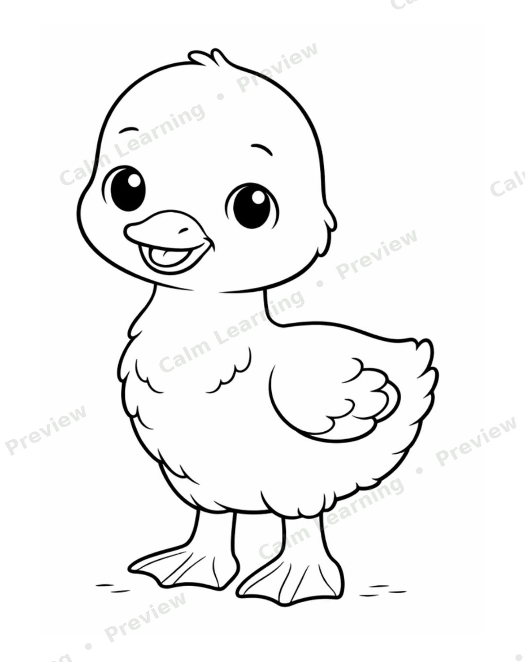 Baby Farm Animals Coloring Pages preview page 2