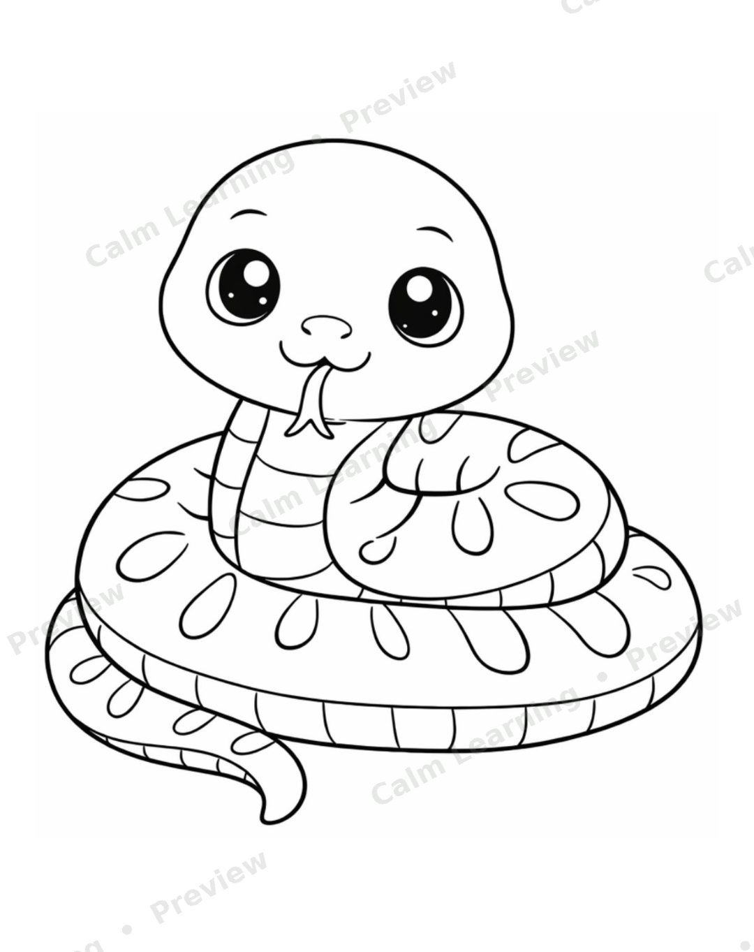 Baby Jungle Animals Coloring Pages preview page 2