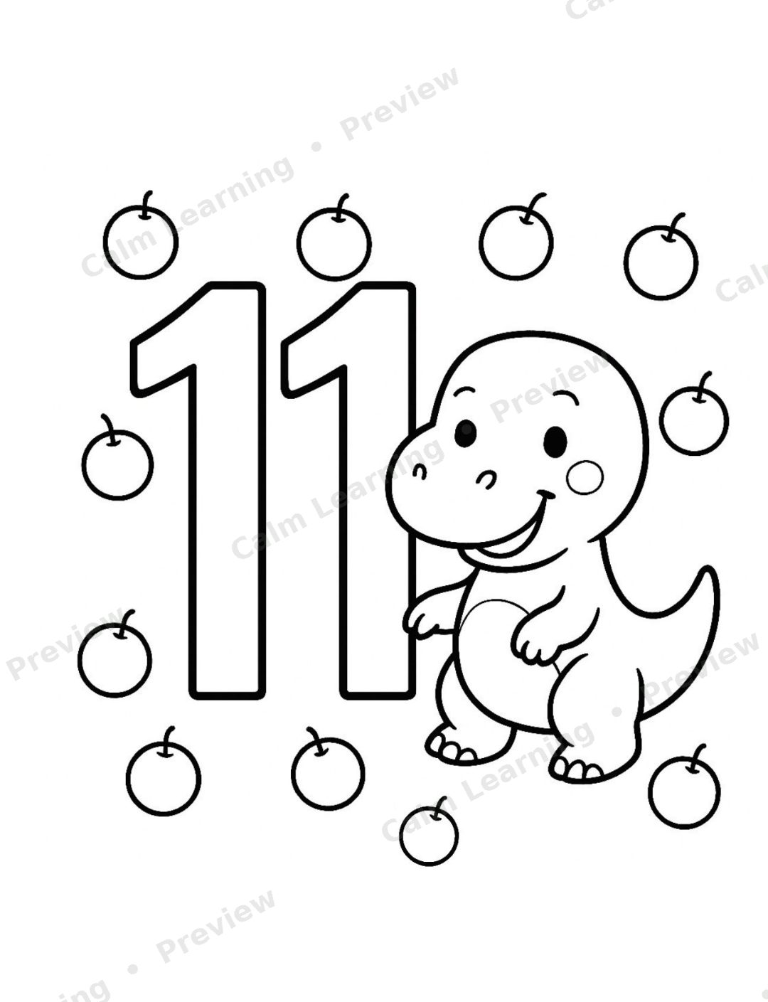 Dino Counting 1-20 preview page 2