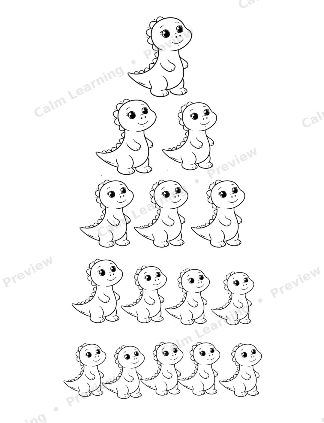 Dinosaur Fine Motor Activities preview page 2