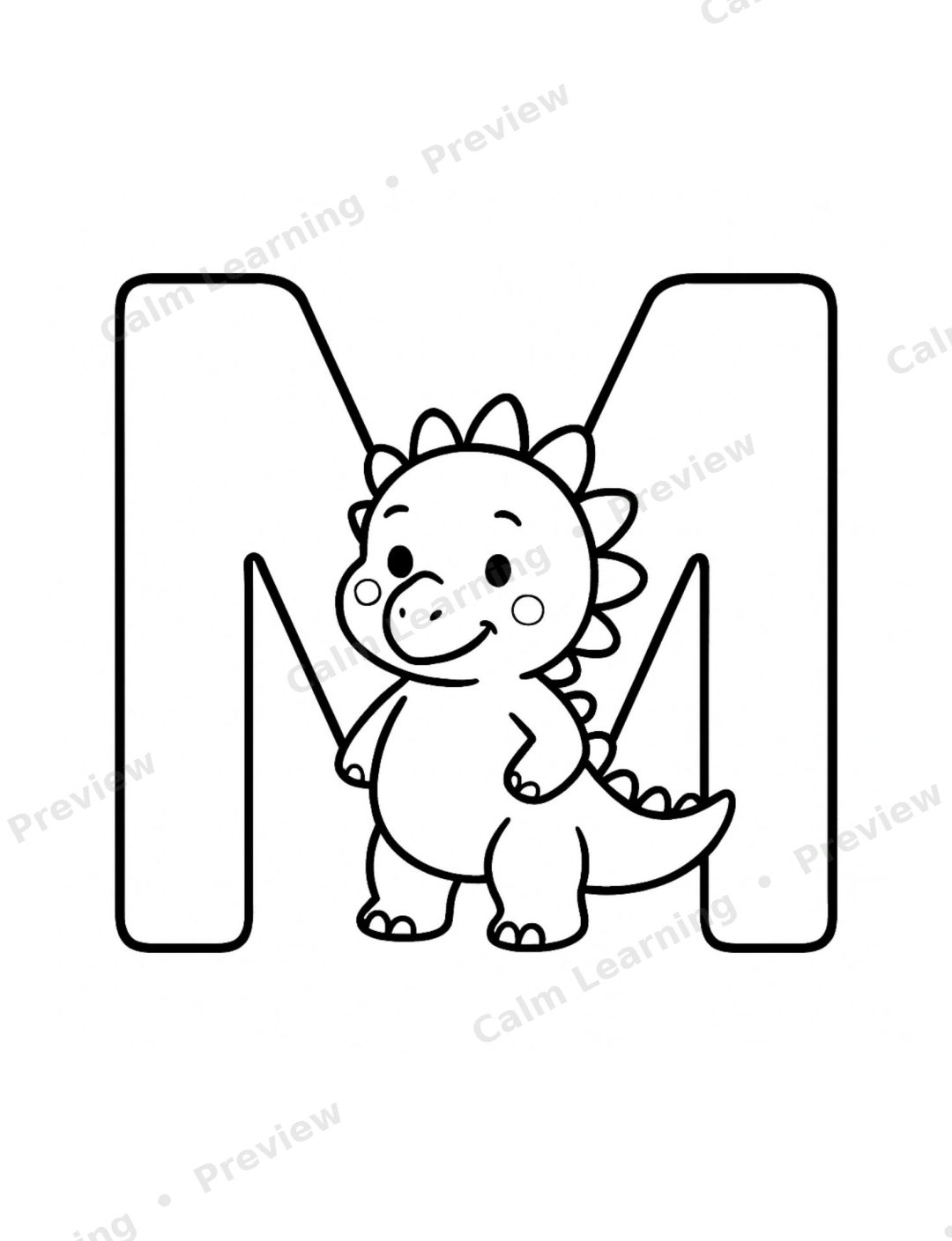 Dinosaur Letter Recognition A to Z preview page 2