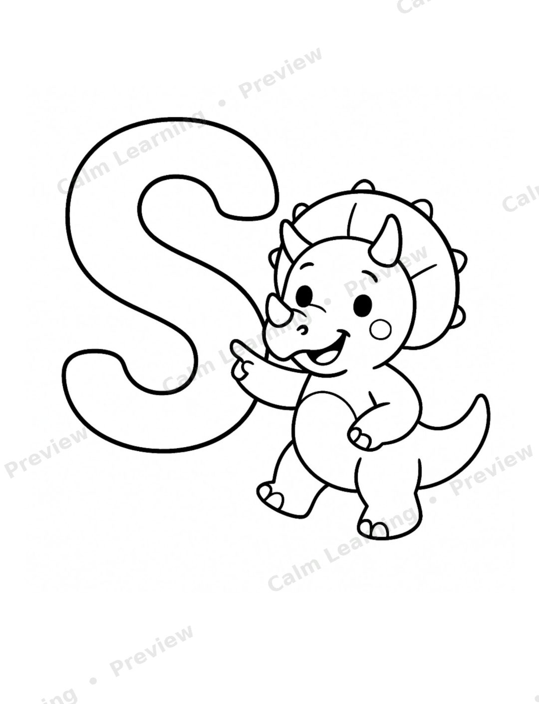 Dinosaur Letter Recognition A to Z preview page 3