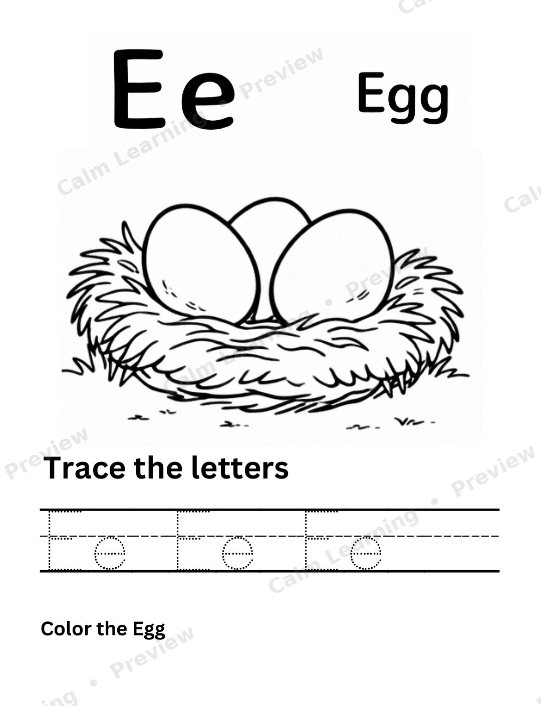 Farm Mixed Case Letter Tracing Aa-Zz preview page 1