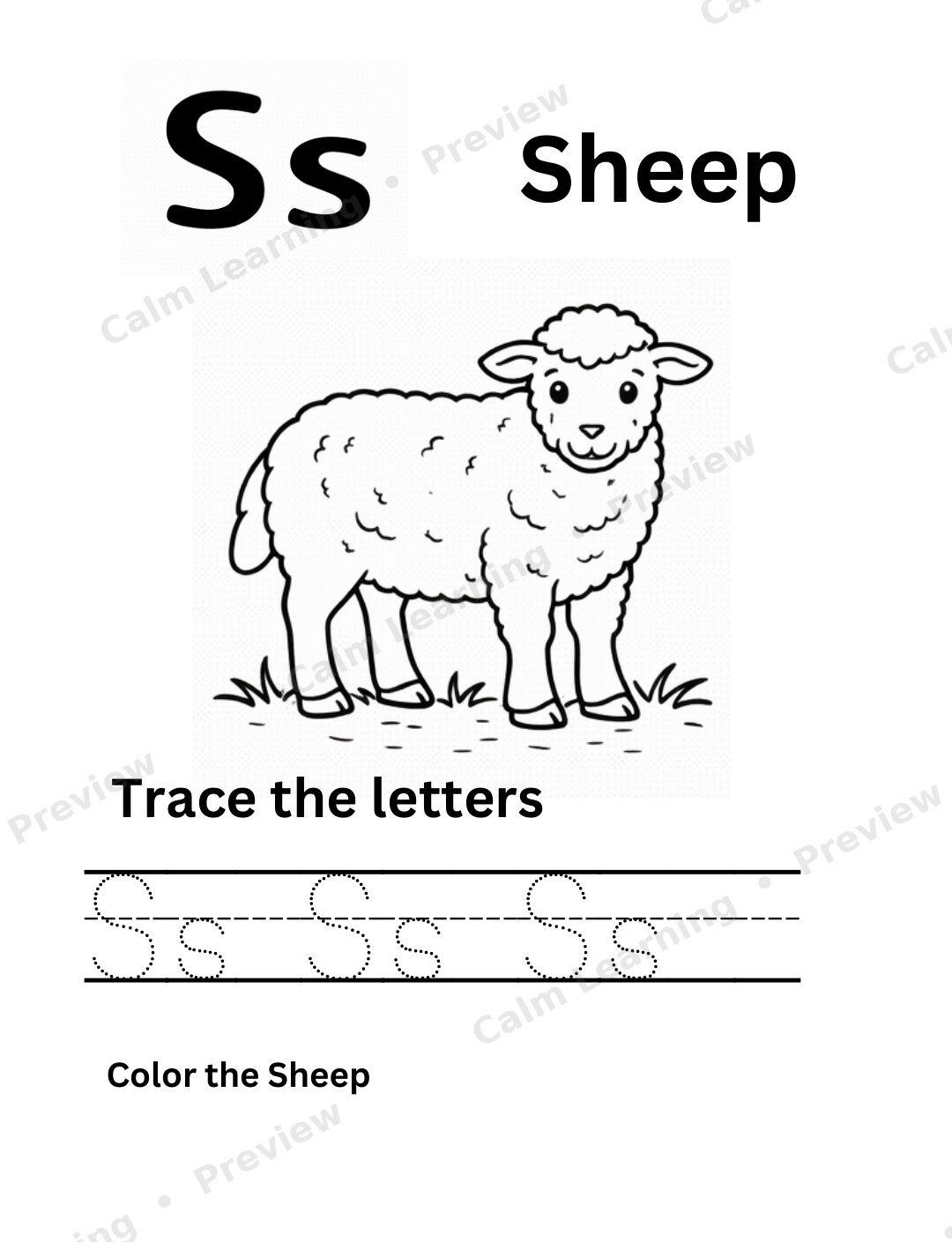 Farm Mixed Case Letter Tracing Aa-Zz preview page 3