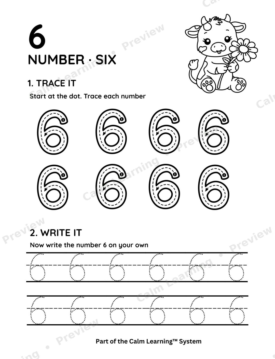 Farm Number Tracing 0 to 10 preview page 2
