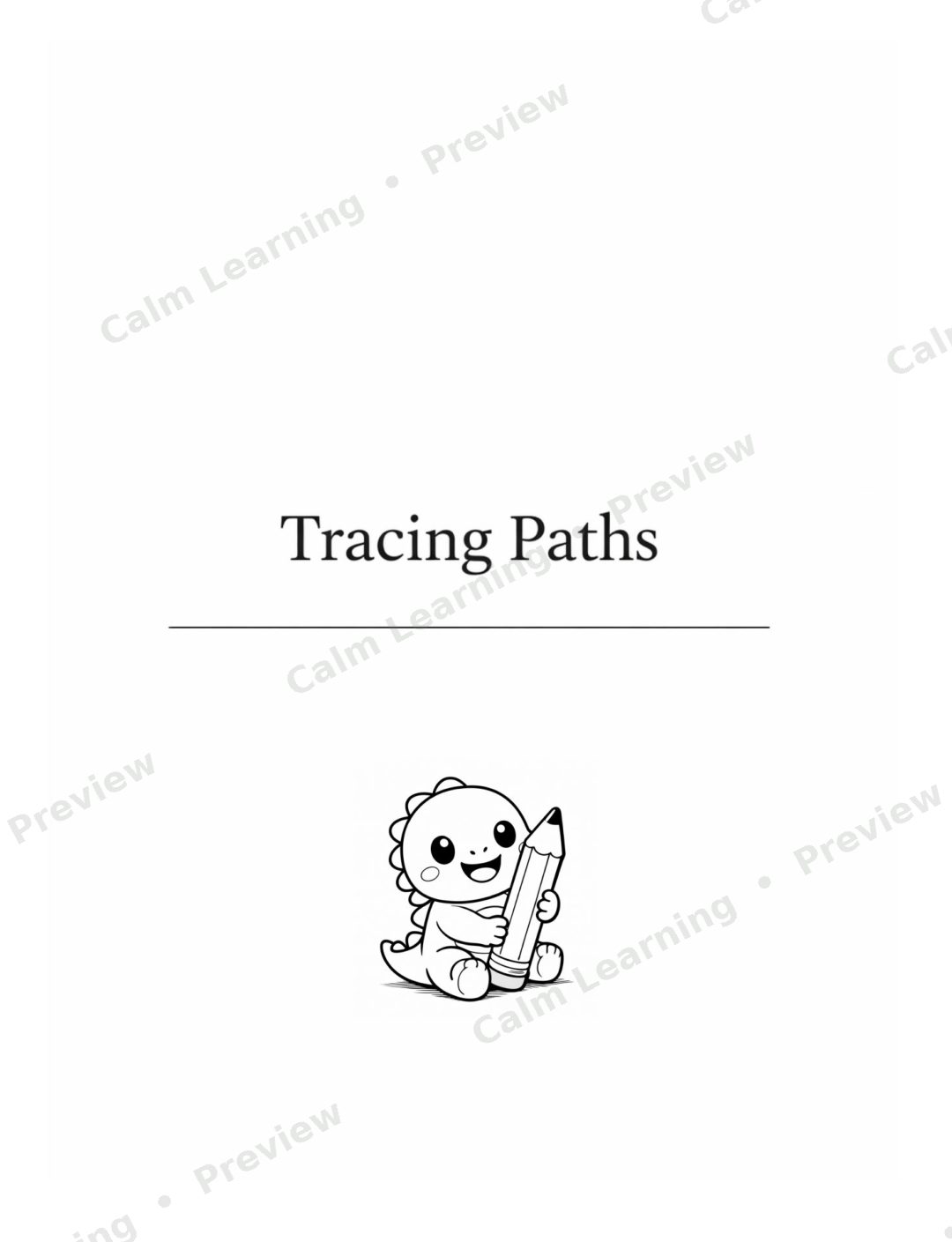 Fine Motor Tracing Paths preview page 2