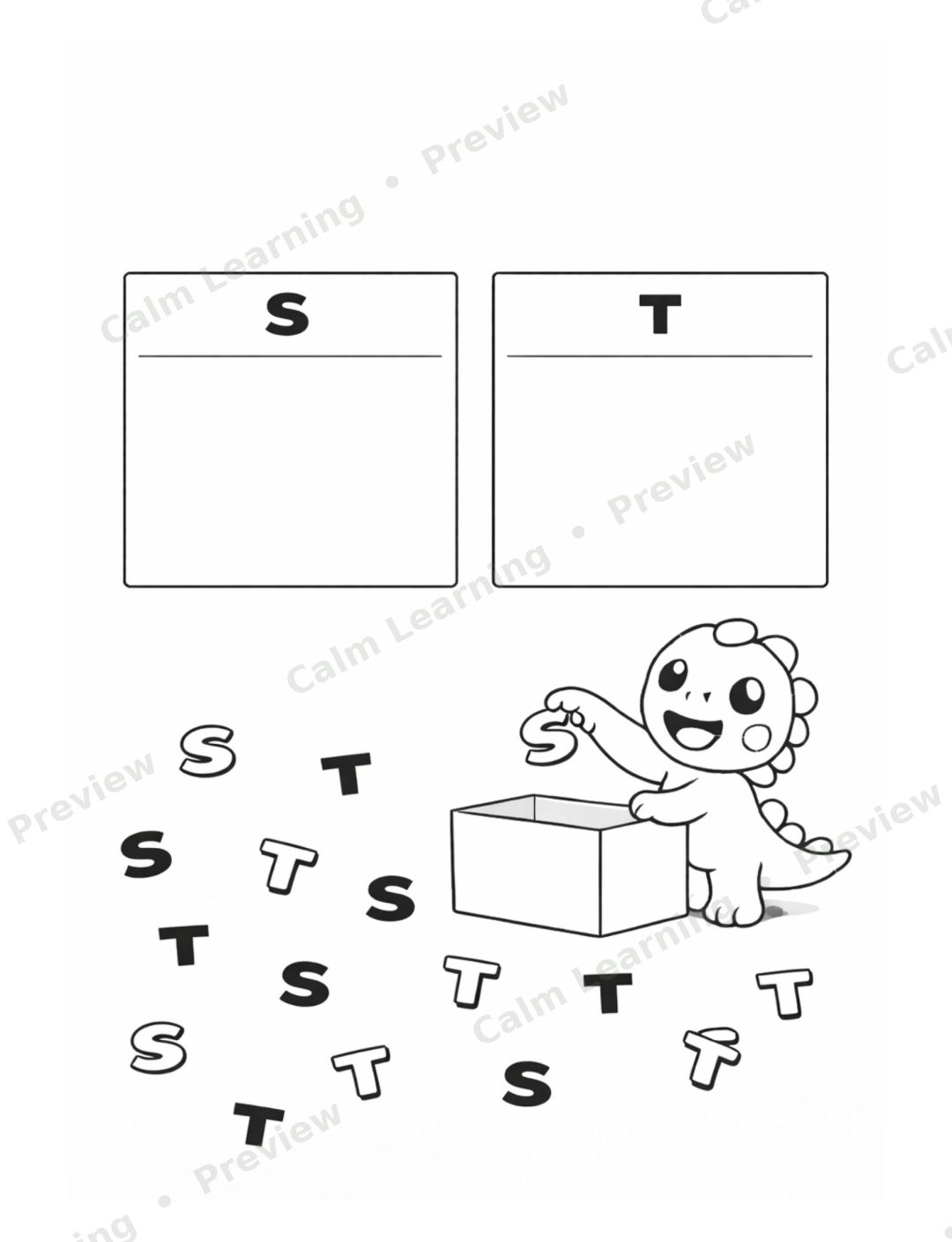 Letter Recognition A to Z preview page 1