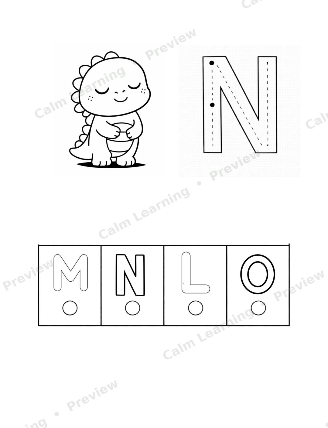 Letter Recognition A to Z preview page 2