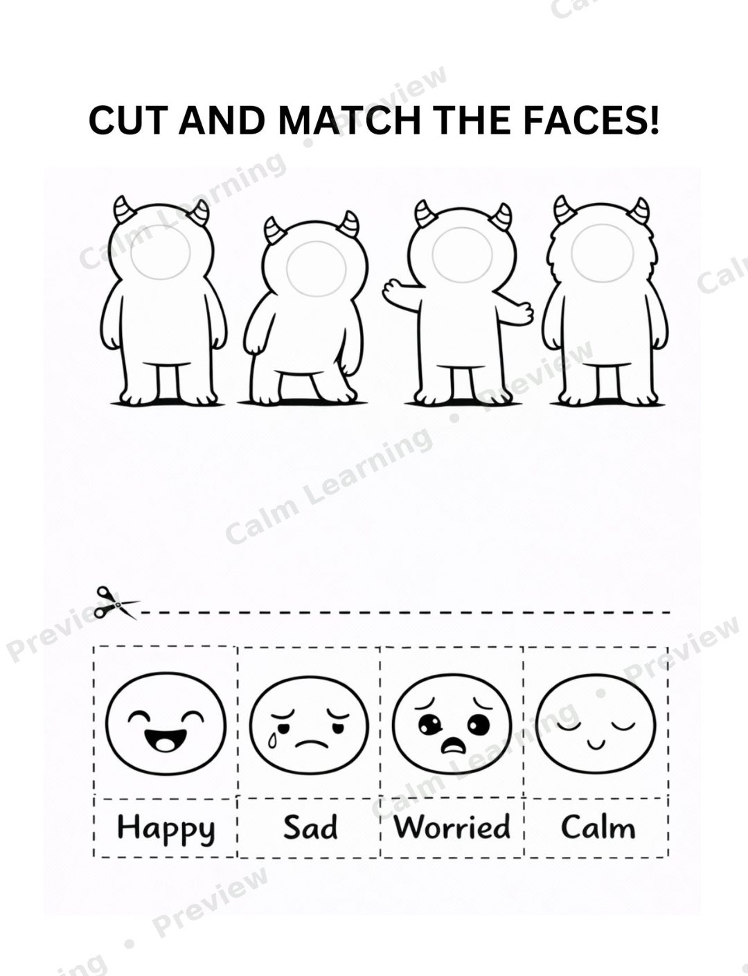 Monster Emotions Book 2: Manage Big Feelings preview page 2