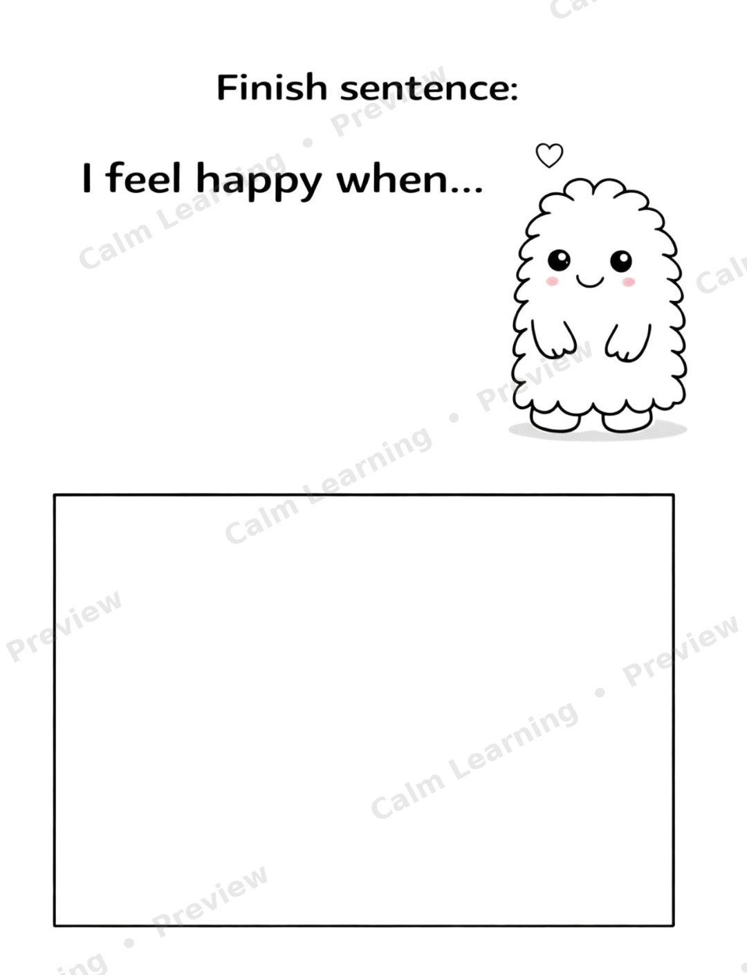 Monster Emotions Book 3: Practice Big Feelings preview page 2