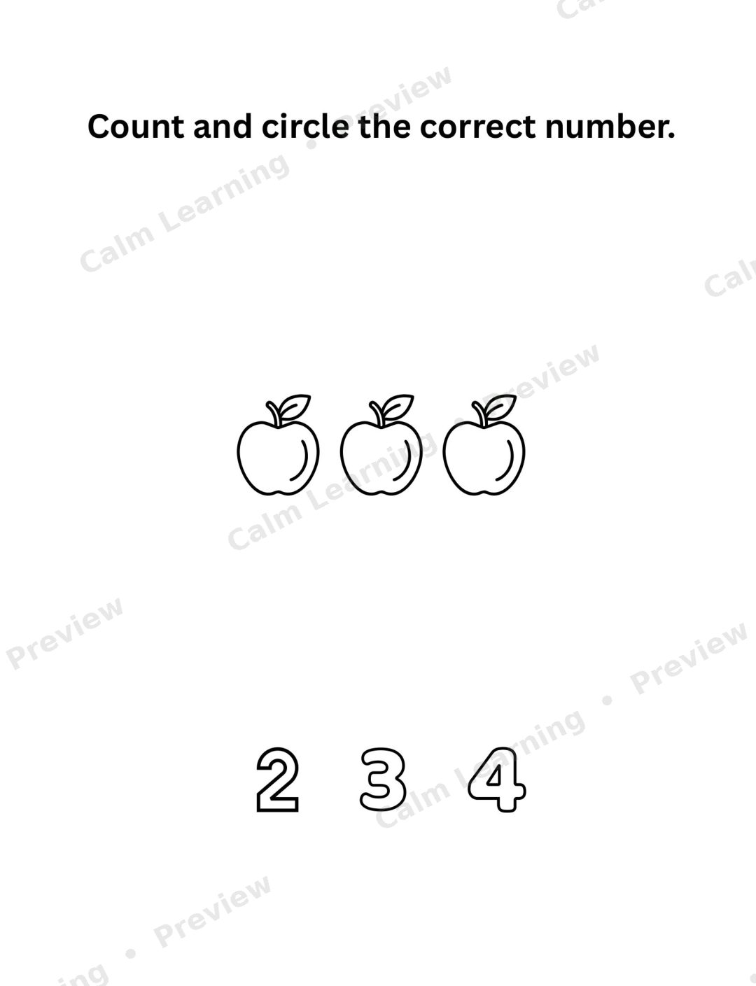 Numbers 6 to 10 Worksheets preview page 3