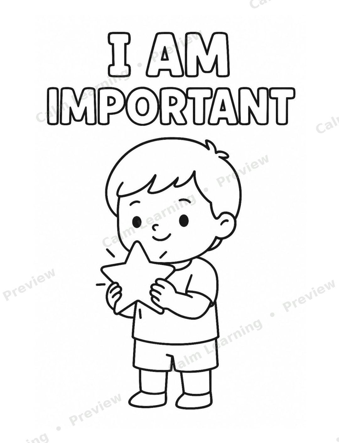 Positive Affirmations Coloring Book preview page 1