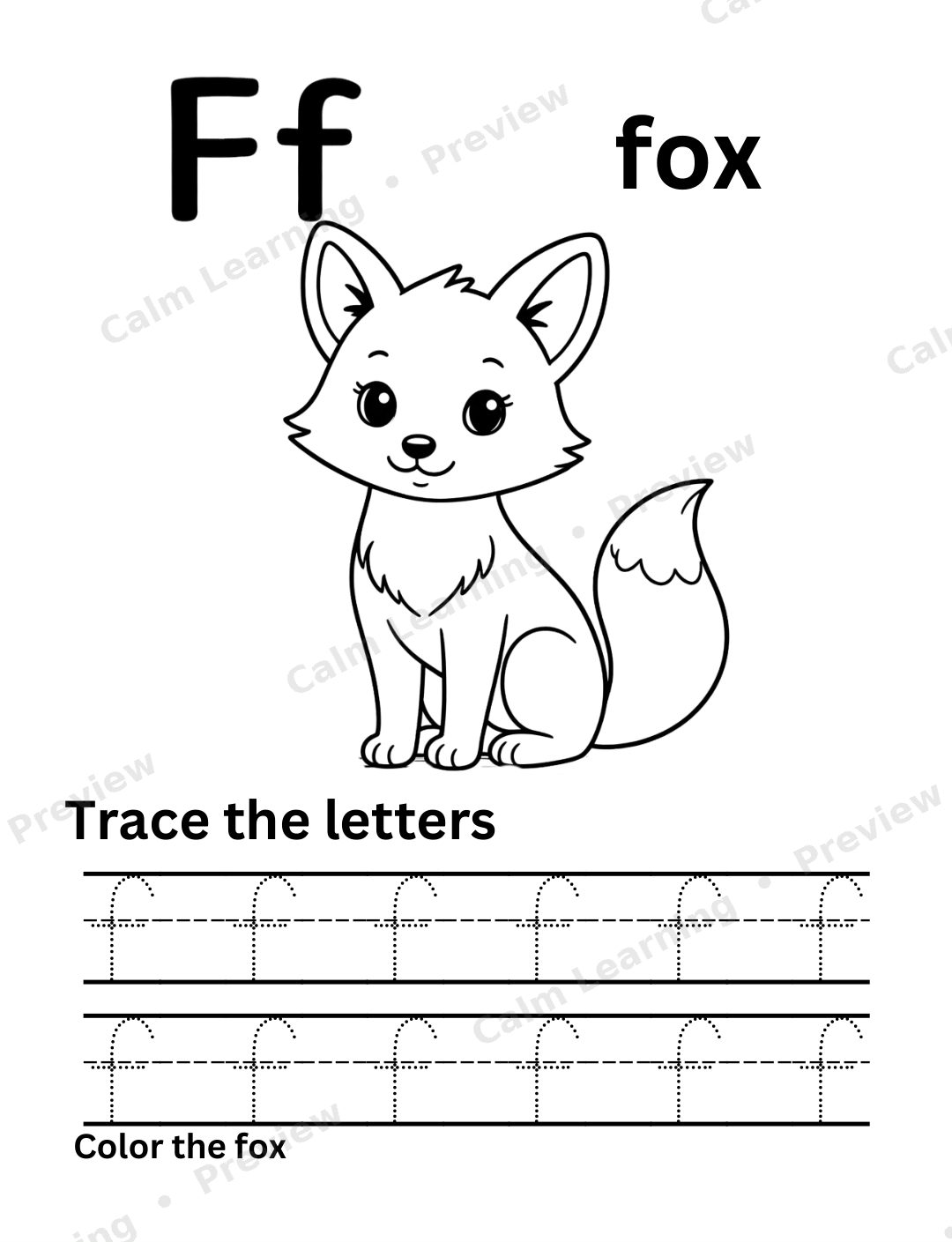 Safari Lowercase Letter Tracing a-z preview page 1