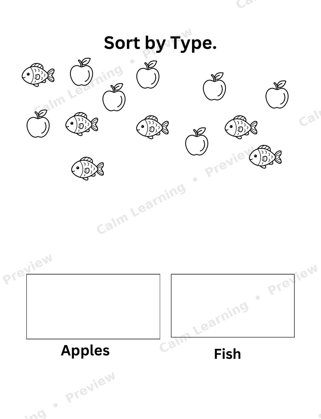 Shapes, Patterns and Sorting preview page 3