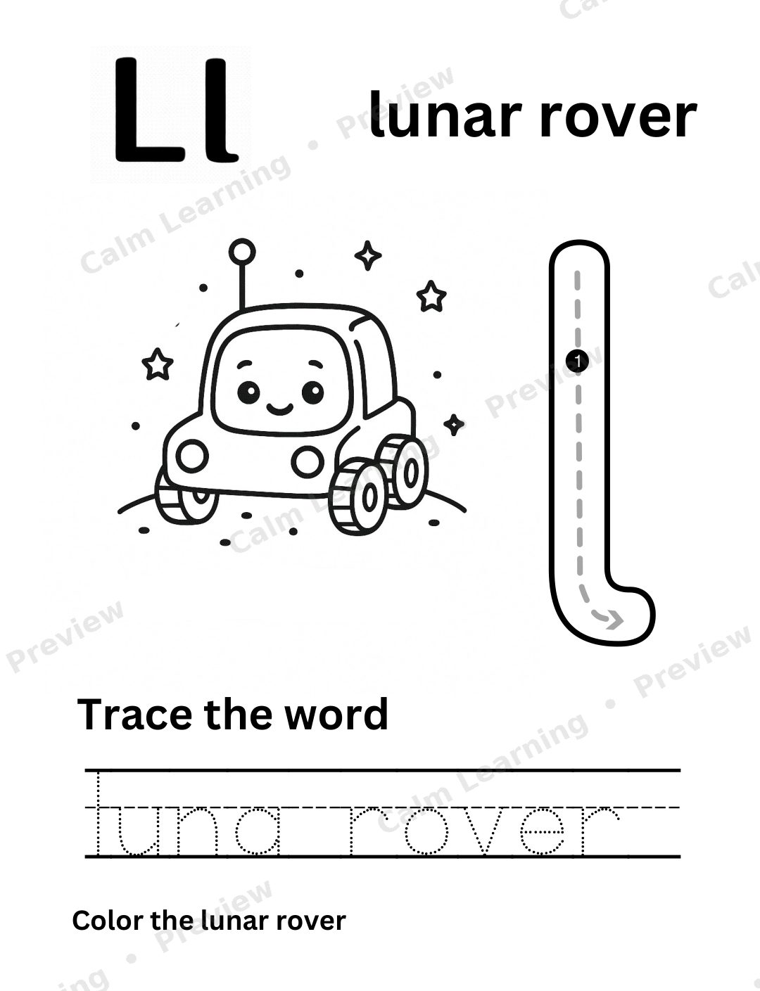 Space Lowercase Letter Tracing a-z preview page 2