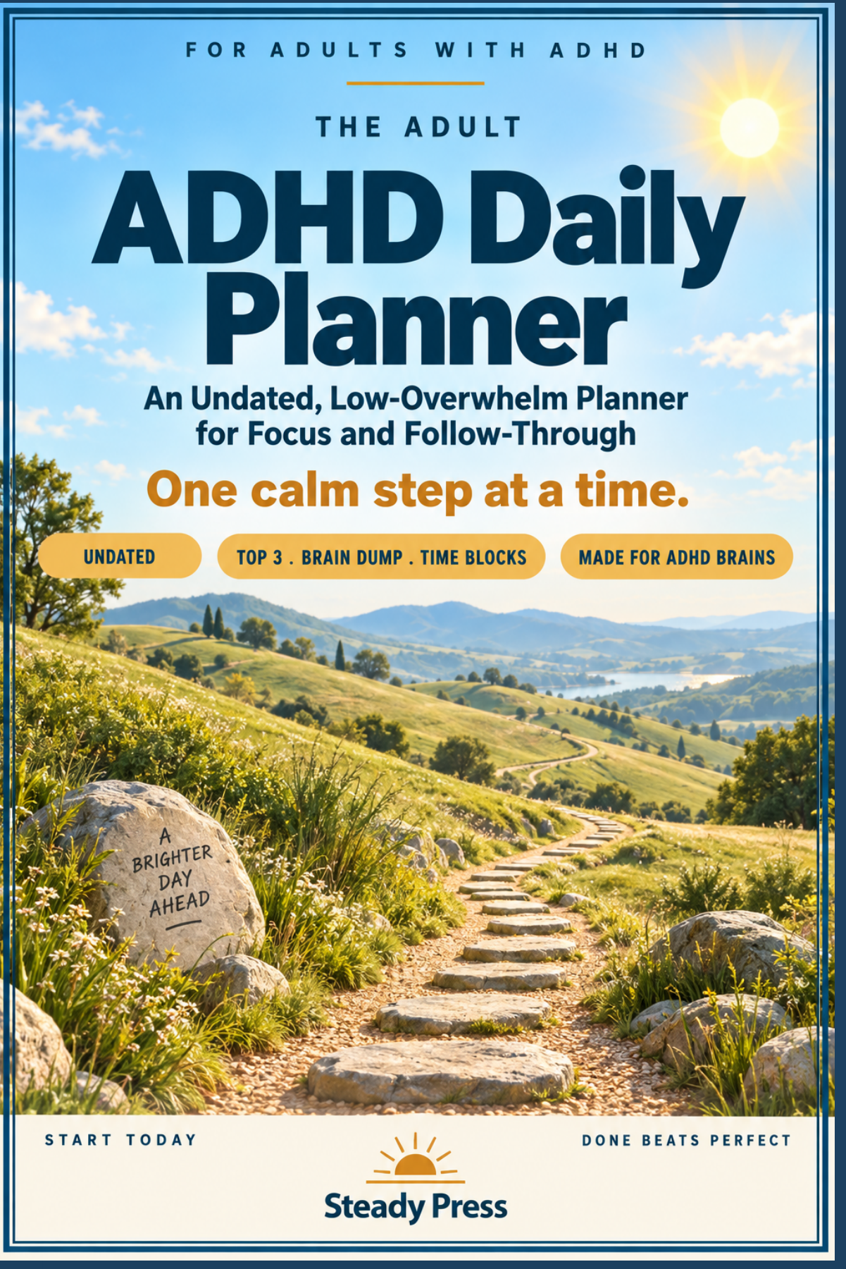 The Adult ADHD Daily Planner front cover