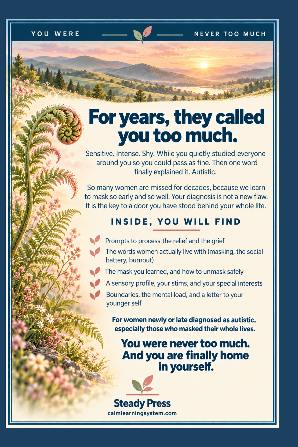 The Autistic Women's Journal back cover