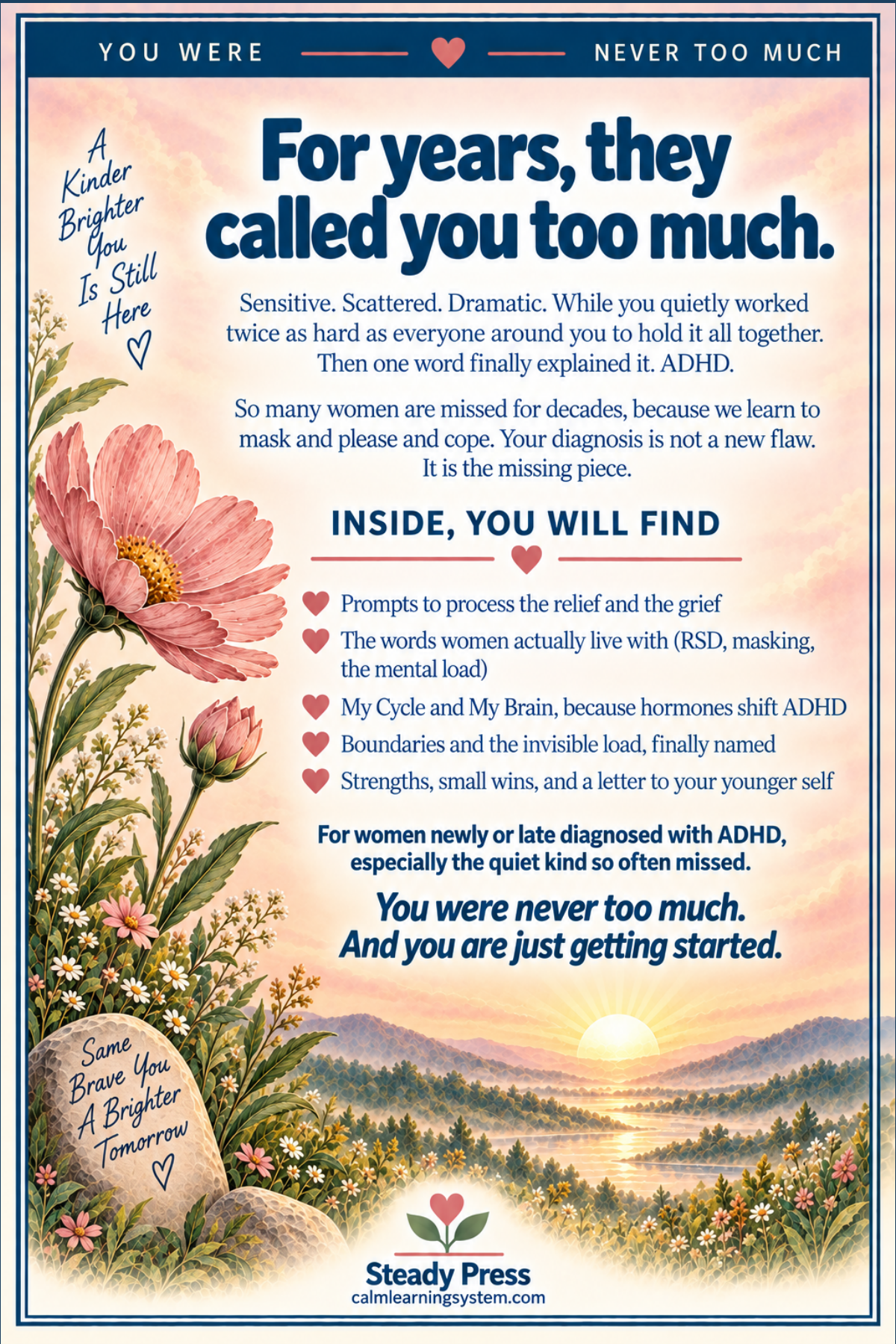 The Women's ADHD Journal back cover