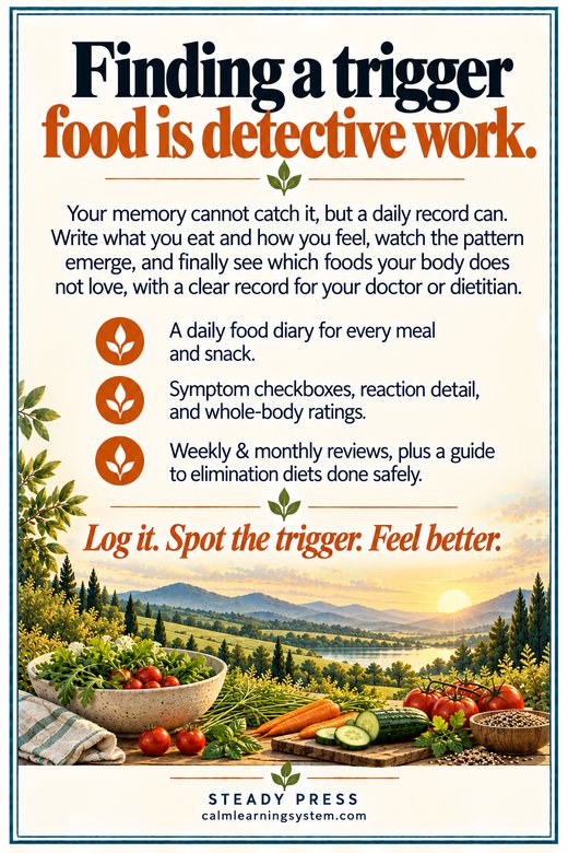 The Food Allergy & Elimination Diet Tracker - back cover